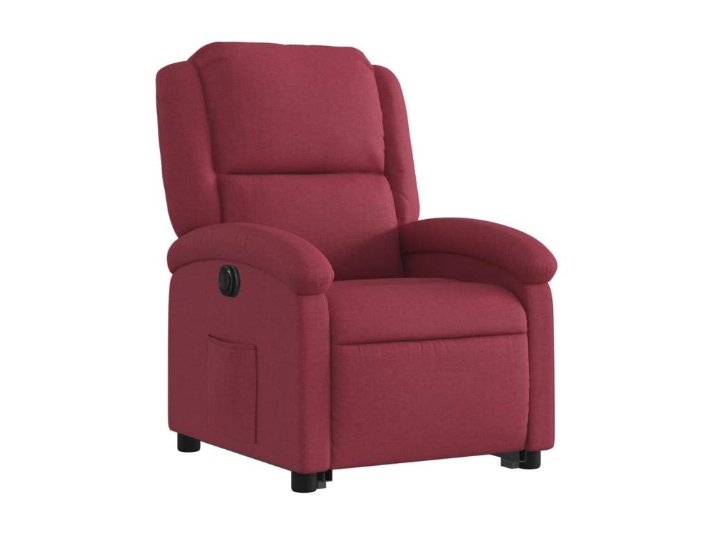 Armchair inclinable électrique Red bordeaux Fabric VDQM19877