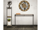 Console table rectangulaire in Metal Black with plateau in Mobenze 110x40x80 cm BEQV93181