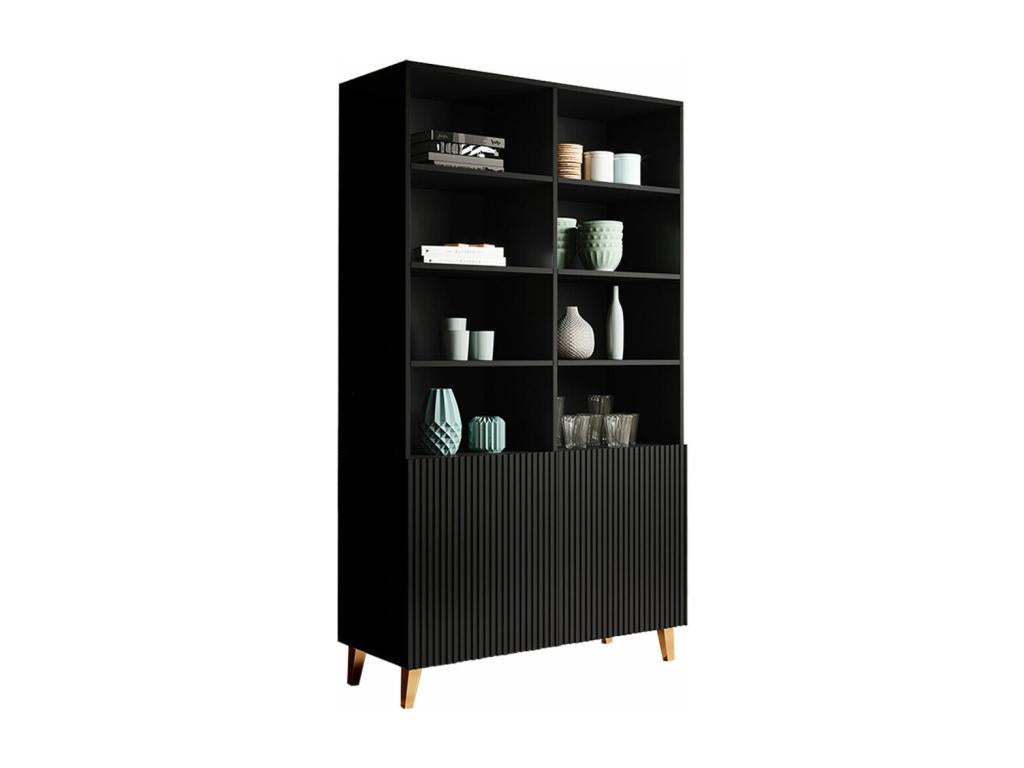 Mobenze 177 Shelving Unit with Doors - Laminate - Number of Doors: 2 - 177x101cm - WCHV88546