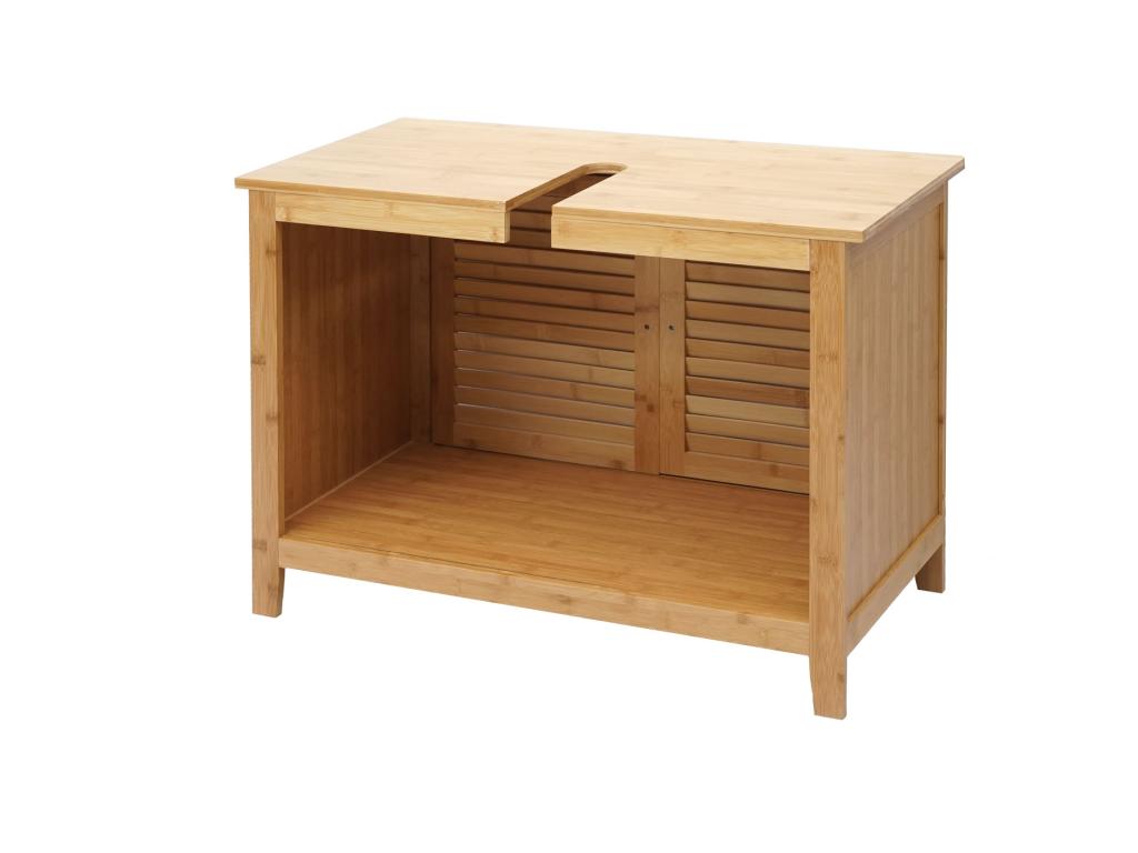 Cabinet sous évier Luxameub-B18 Cabinet sous Basin Wardrobe salle of bain Luxameub - 60x80x40cm NBMT76122