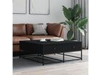 Coffee Table Black 100x99x40 bois d'ingénierie BMUM32299