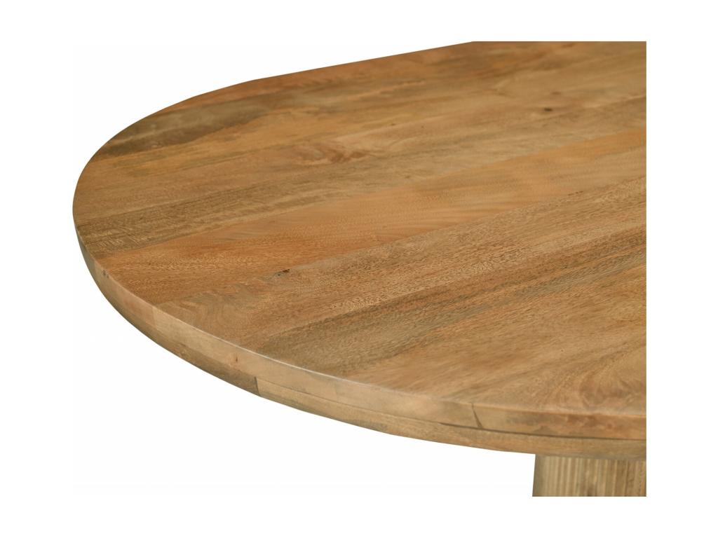 Luxameub-Dining Table Ovale 8/10 personnes L.220 cm Manguier IBAF73066