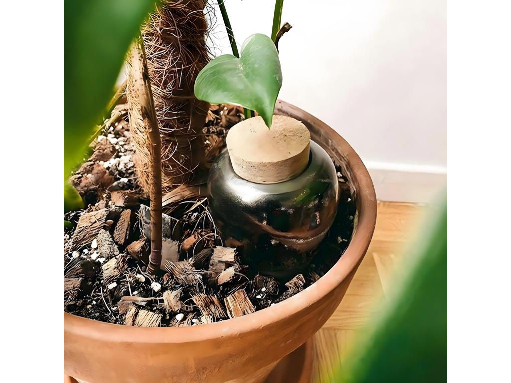 Mobenze terracotta with antique gold finish PZOM11443