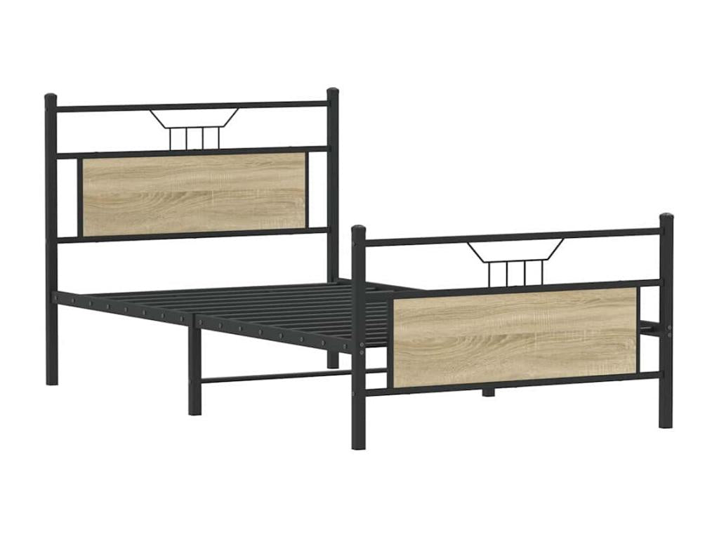Bed frame without Mattress Oak Luxameub 107x203 cm LLWO45001