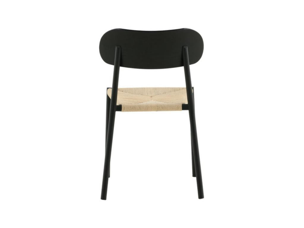 Luxameub Chair of salle Dining Black Natural. ONIC21728