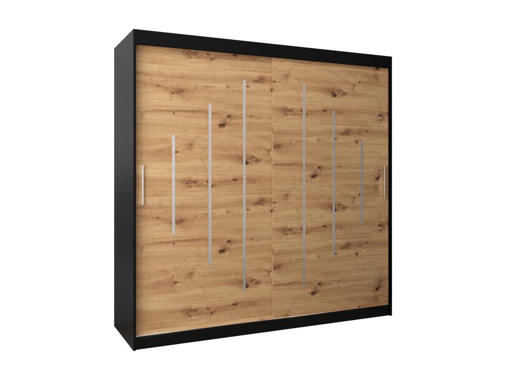 WARDROBE Mobenze DOORS COULISSANTES 200/200/62 2 Doors Black/Mobenze EOKY99456