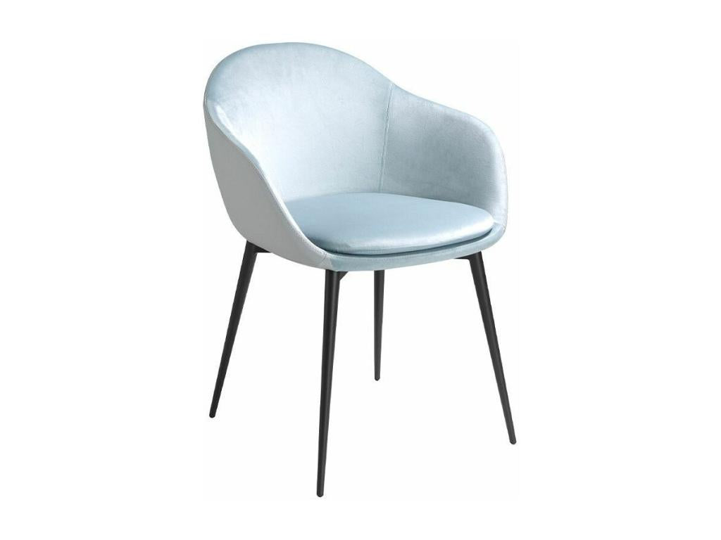 Chair Mobenze and cuir éco pieds in Steel Black Mobenze - Set of 2-Couleur Mobenze 63 XJES82395