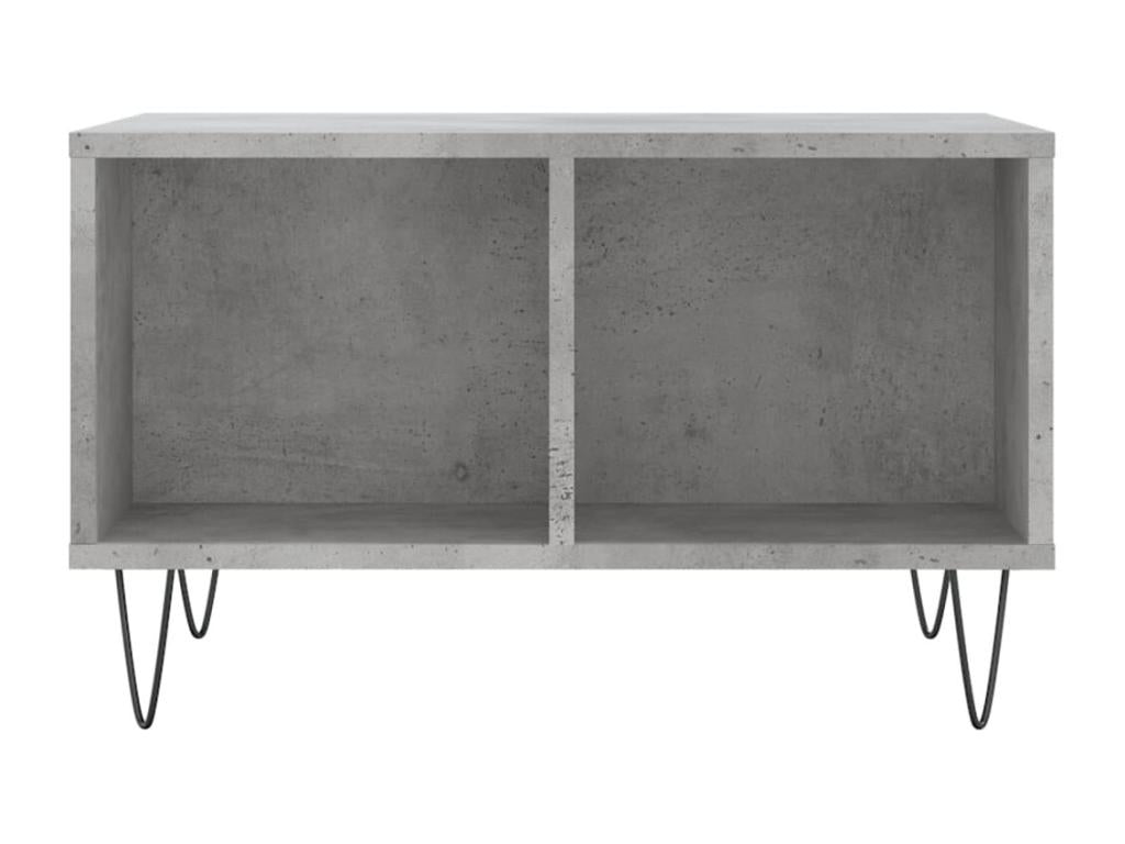 Coffee Table Gray béton 60x50x36.5 cm Bois d'ingénierie YKTA59905