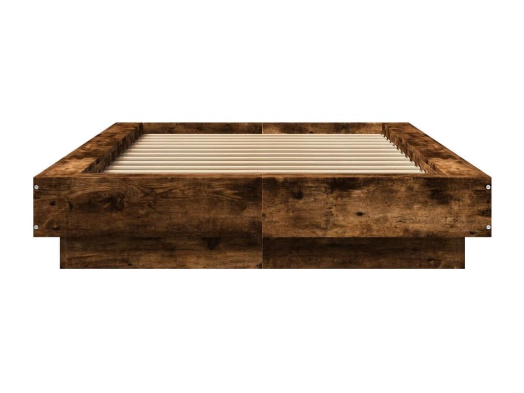 Bed frame Oak Smoked 90x190 Mobenze d'ingénierie NOUQ01703