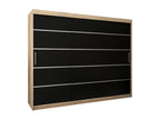 WARDROBE Luxameub 1 DOORS COULISSANTES 200/250/62 3 Doors Luxameub/Black JPPZ60871