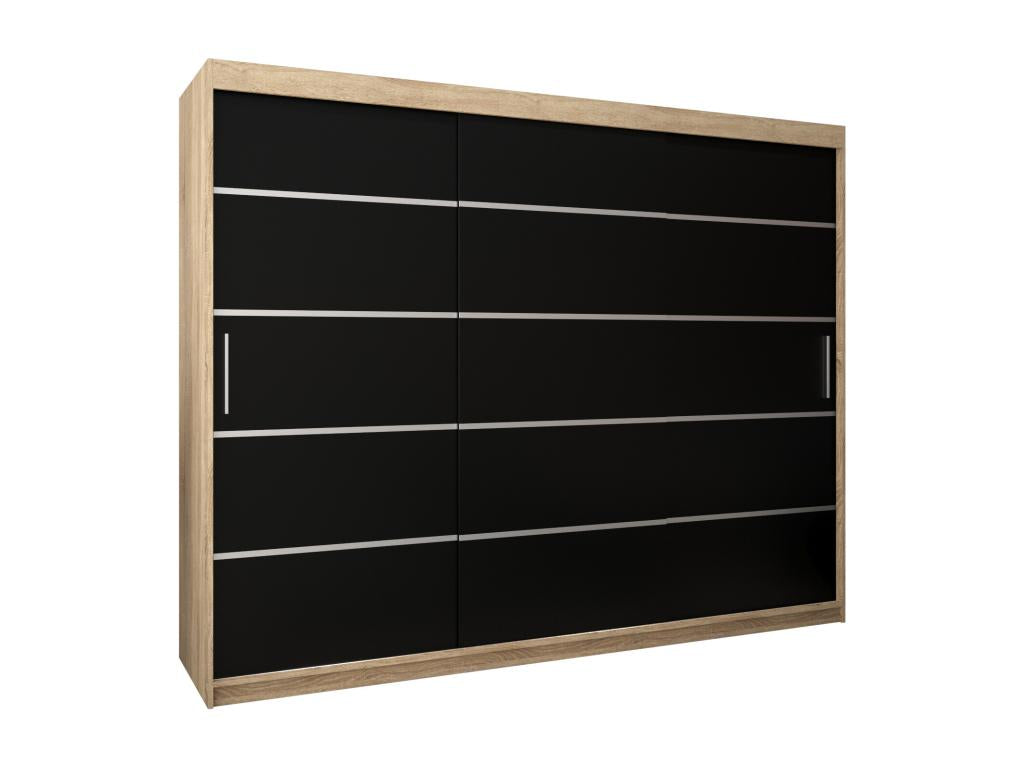 WARDROBE Luxameub 1 DOORS COULISSANTES 200/250/62 3 Doors Luxameub/Black JPPZ60871