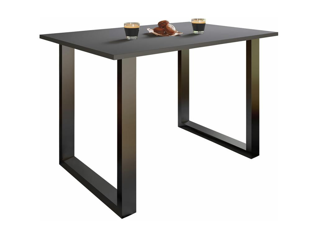 Mobenze Table of salle Dining 140x80 anthracite Black. HMYR31744