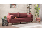 Sofa 3 seats Sofa-bed Mobenze Fabric Bordeaux DQTS37691