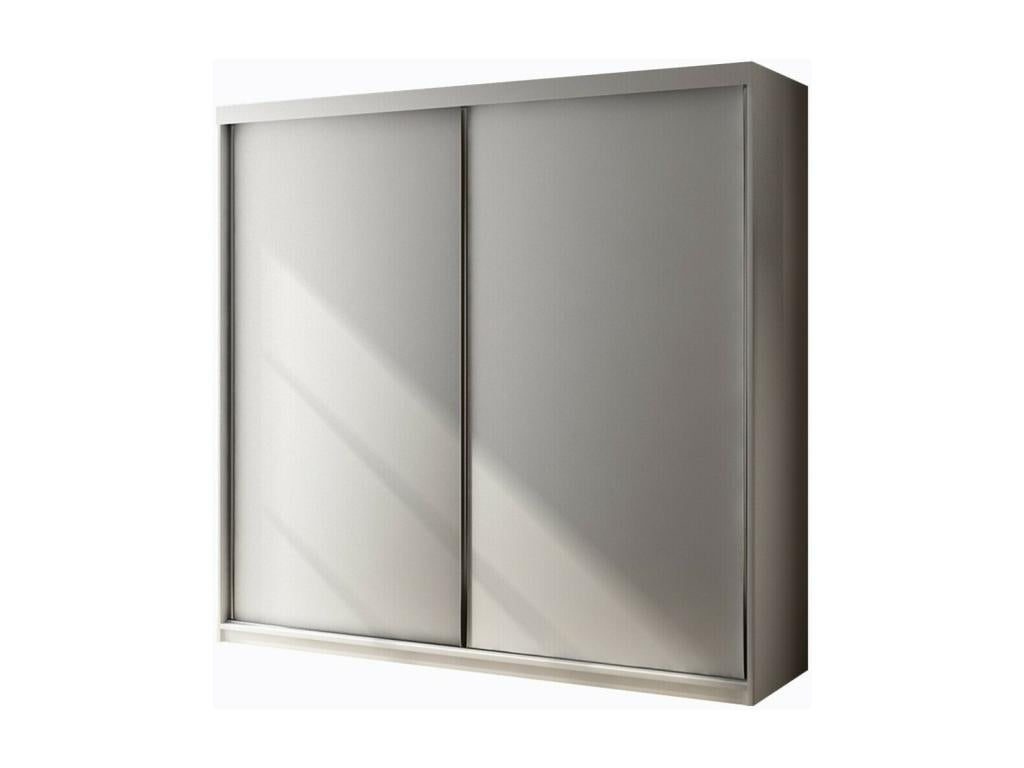 Wardrobe Mobenze 108 White 200x200x62cm Doors Wardrobe Glissement KOWZ53573