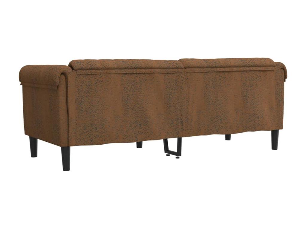 Sofa 3 seats Brown Velvet ZLSQ21382