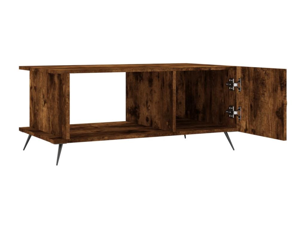 Coffee Table Oak Smoked 90x50x40 bois d'ingénierie EUKD71328