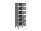 Grey office locker cabinet 38x45x180 cm 03 0006350 IPOJ39686