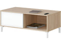 Coffee Table coloris Oak canadien / White artic - Hauteur 40 x longueur 100 x Profondeur 50 cm XIIN06571