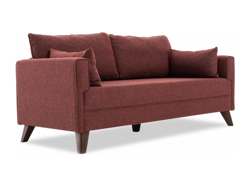 Sofa 3 seats Sofa-bed Mobenze Fabric Bordeaux DQTS37691