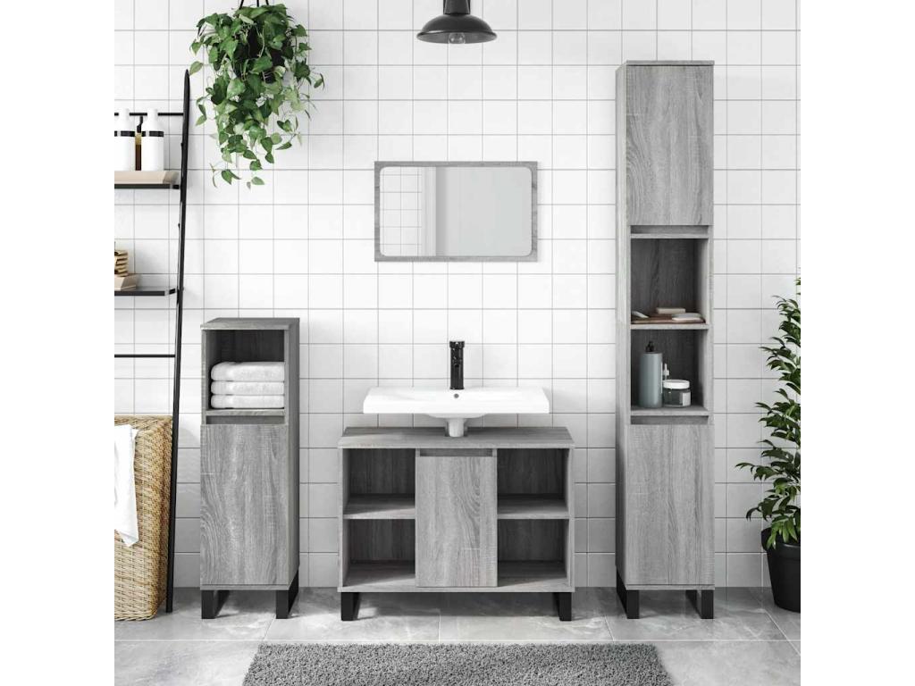 Wardrobe salle of bain Mobenze Gray 80x33x60 cm Mobenze d'ingénierie WMSH09282