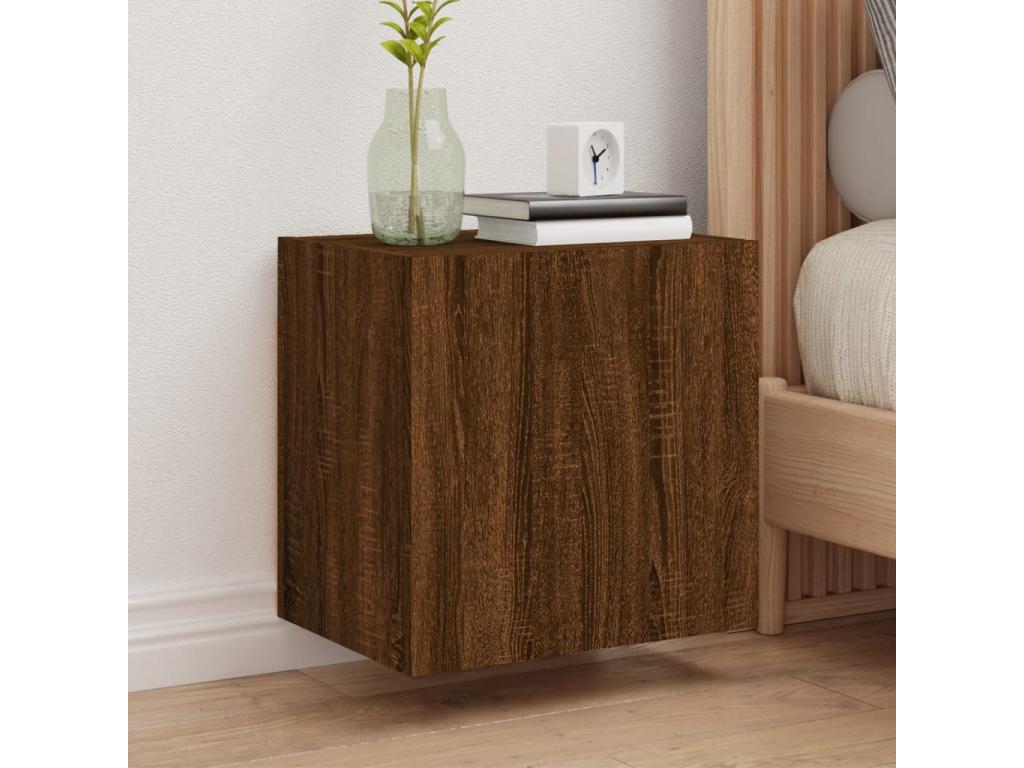 TV stand Wall-mounted Oak Brown 40.5x30x40 cm Mobenze d'ingénierie YXHR88876