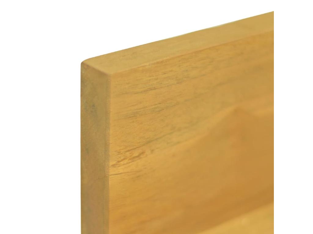 Wall shelves, 2 pcs, 90x10x10 cm, solid teak wood, 2 PKGO18587