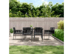 Chairs of Garden and Cushions Set of 6 Black 54x60.5x83.5 PEKA43323