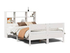 Bed Bookcase without Mattress White 160x200 cm bois Pine Solid AKJN76585
