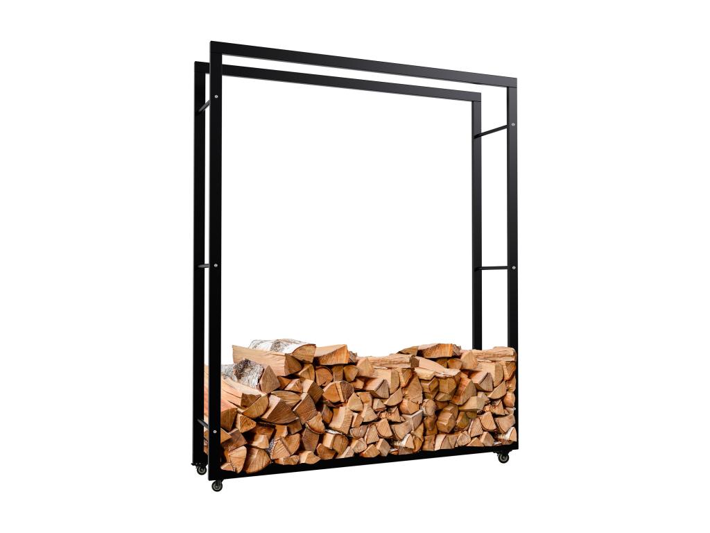 Mobenze Fireplace Shelf - Metal - 25x125x150 cm - Black - Mobenze FQVA33601