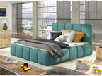 Modern upholstered bed in Luxameub fabric - Celadon Green - 160x200 FCUV40914