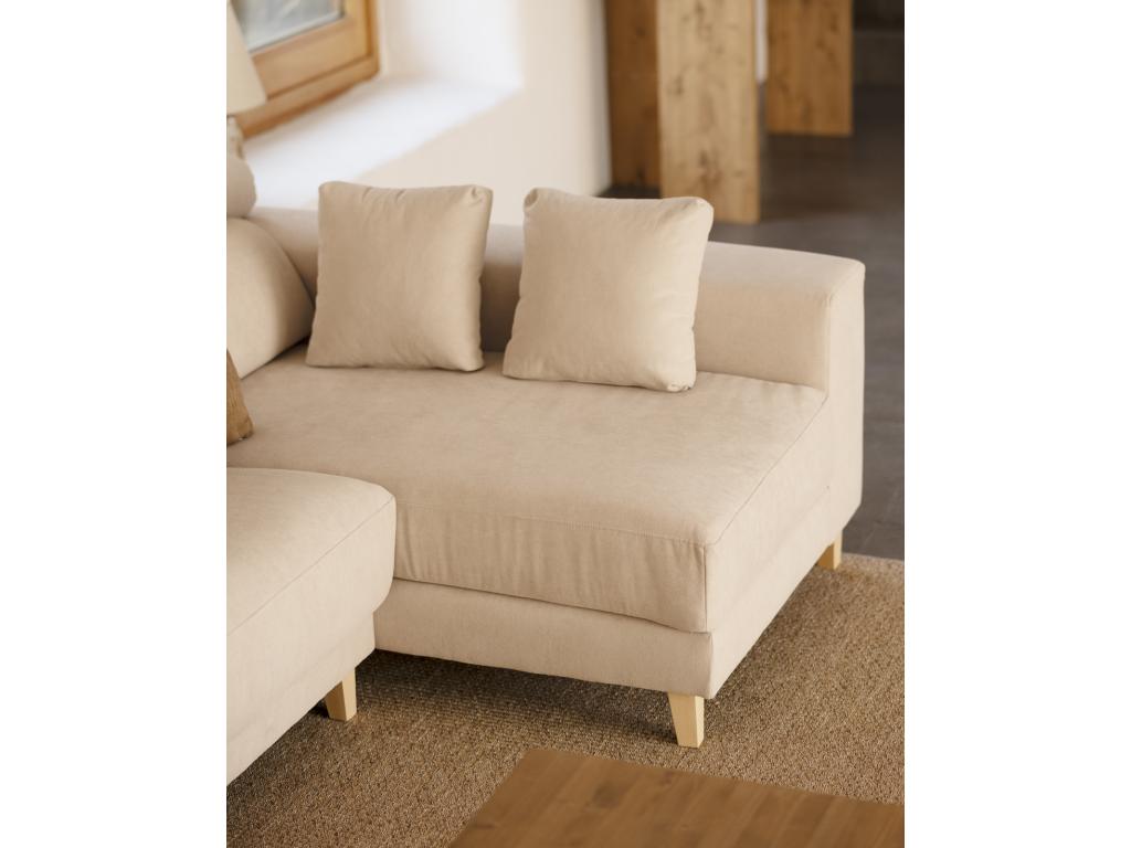 4-seater right-hand corner sofa, beige, 278cm, SPGB37151