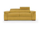 Cosymeub Sofa Sofa-bed Mattress H18 cm in Fabric imperméable T02 200 cm mat.120x197 Yellow DXPG73440