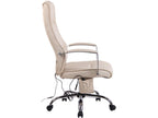 Office chair - Fabric / Chrome metal - Cream - Portland DCPO39953