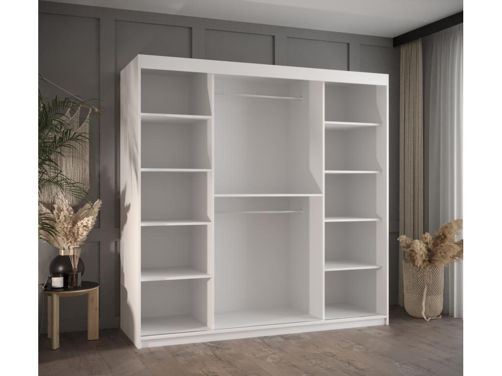 WARDROBE Mobenze DOORS COULISSANTES 200/180/62 2 Doors White ZCVQ14243