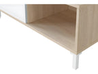 Coffee Table coloris Oak canadien / White artic - Hauteur 40 x longueur 100 x Profondeur 50 cm XIIN06571