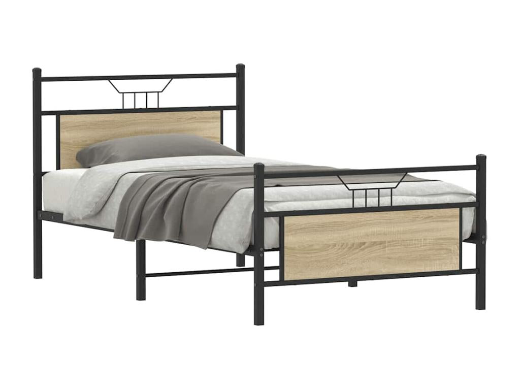 Bed frame without Mattress Oak Luxameub 107x203 cm LLWO45001
