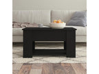 Coffee Table Black 79x49x41 cm Bois d'ingénierie IOFP75170