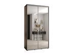 WARDROBE Luxameub 2 DOORS COULISSANTES 235.2/130/45 2 Doors Black/Black/Argent AKNG26167