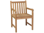 Chairs d'extérieur Set of 8 Bois of teck solide BNRW06247