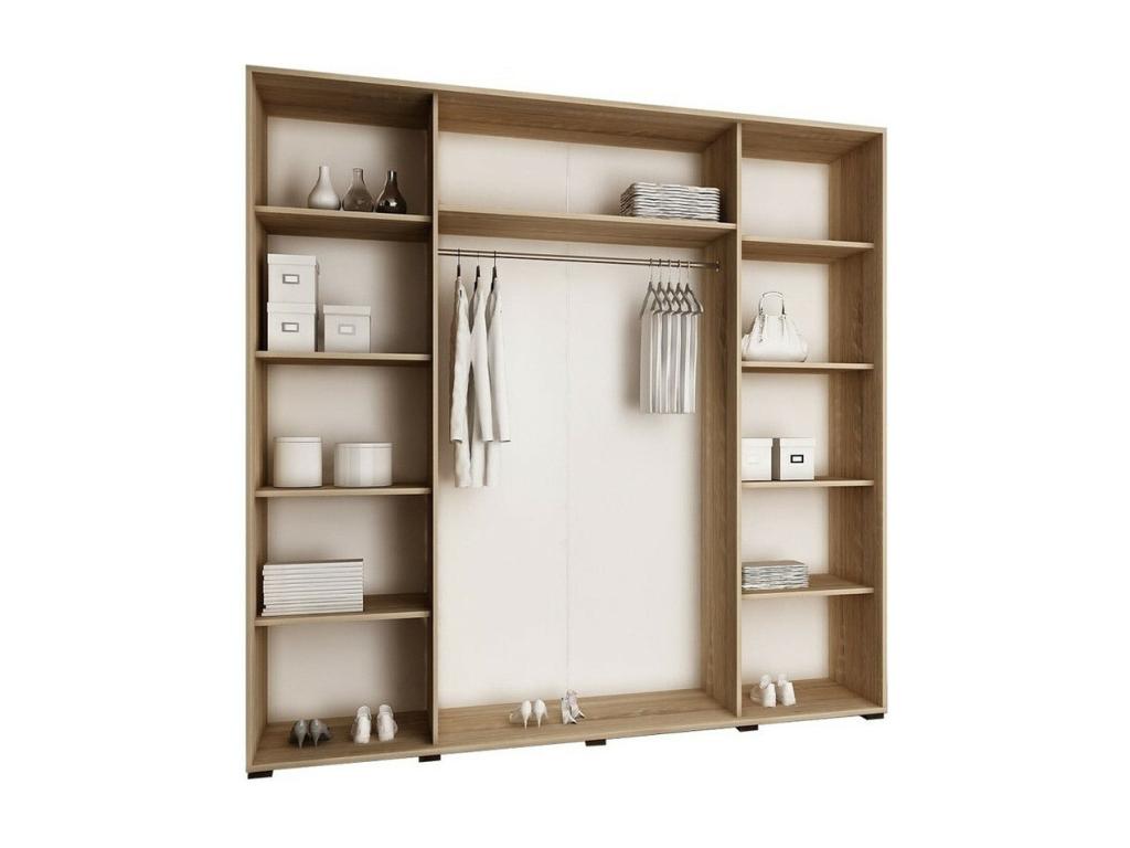 Wardrobe Mobenze 108 White 200x200x62cm Doors Wardrobe Glissement KOWZ53573