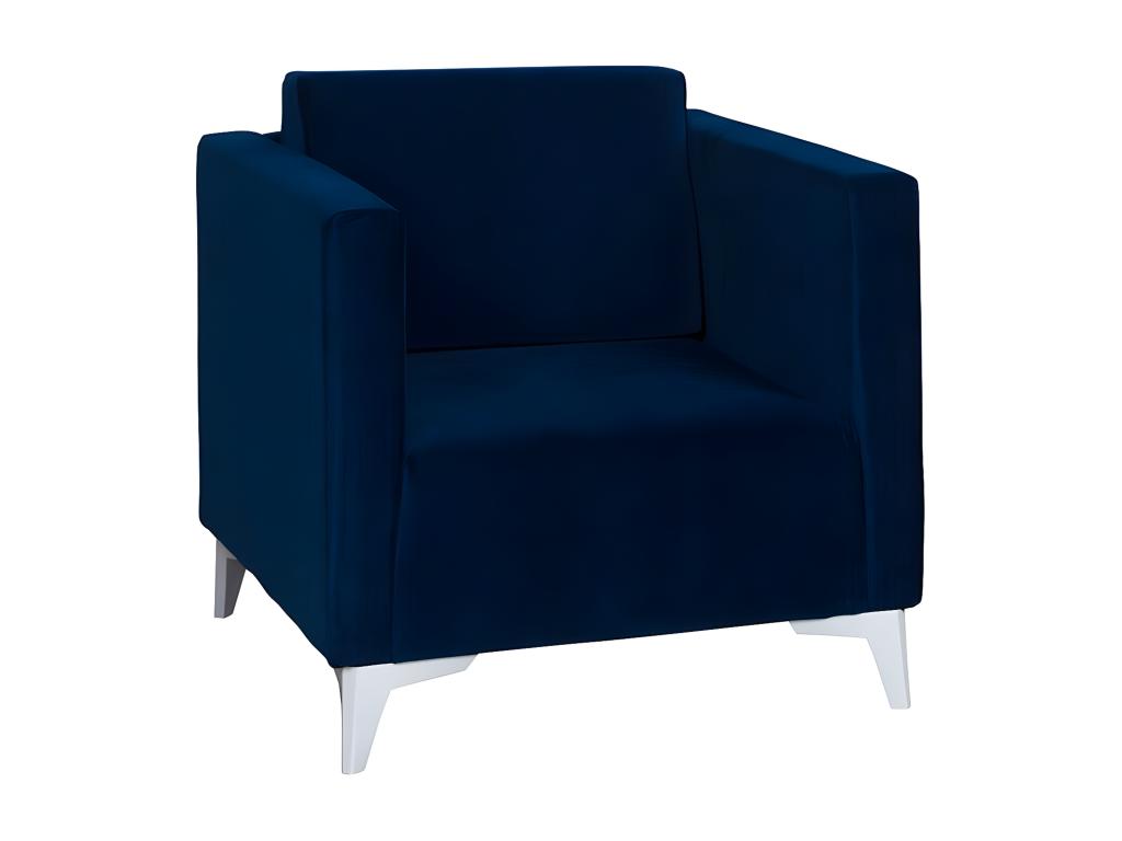 Armchair Mobenze 102 Blue 74x76x82cm Tapisserie Pieds Plastique IJXF04444