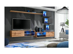 Switch XXIV wall-mounted TV unit - W 260 x D 40 x H 170 cm - Brown and grey XLQK63719
