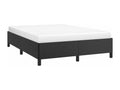 Bed frame Black 140x200 cm Faux leather FMTT70339
