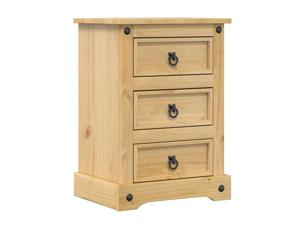 Table of chevet Luxameub 45x35x64 cm bois of Pine Solid JCAC73275