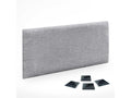 Mobenze Pack of 1 Self-adhesive acoustic wall panels made of eco-friendly wool with shock-absorbing protection Light Grey 50x40 cm x1 GJCQ88411