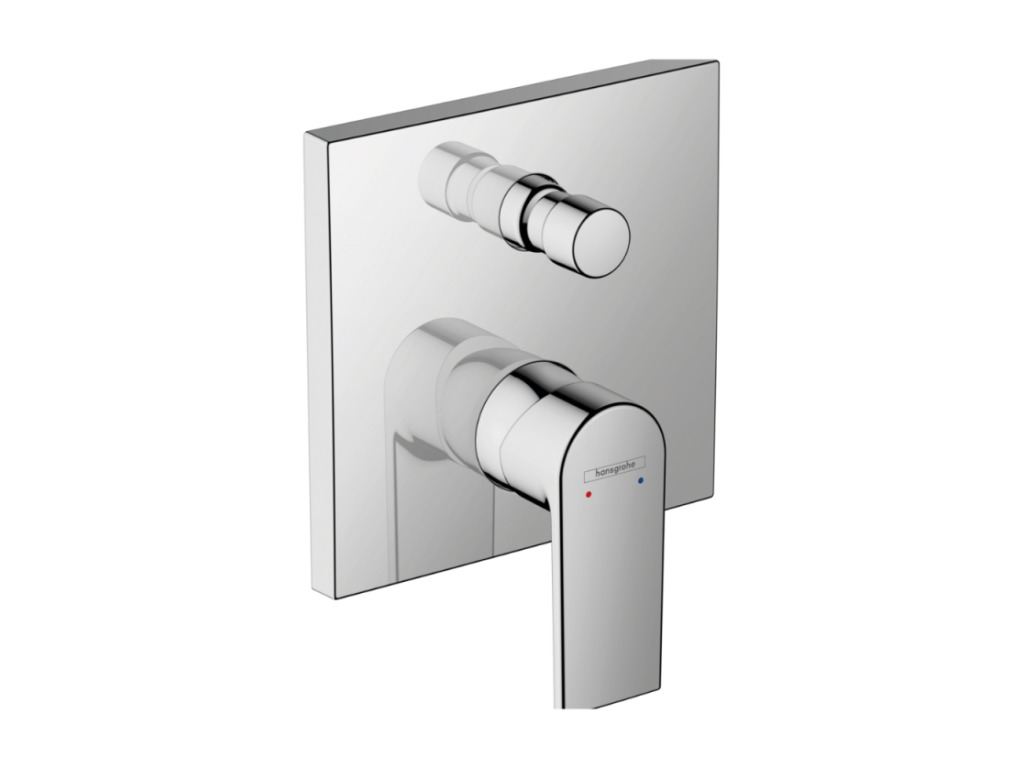 Luxameub PINPAI Chrome Concealed Mechanical Mixer Tap Front Panel WDWL19613