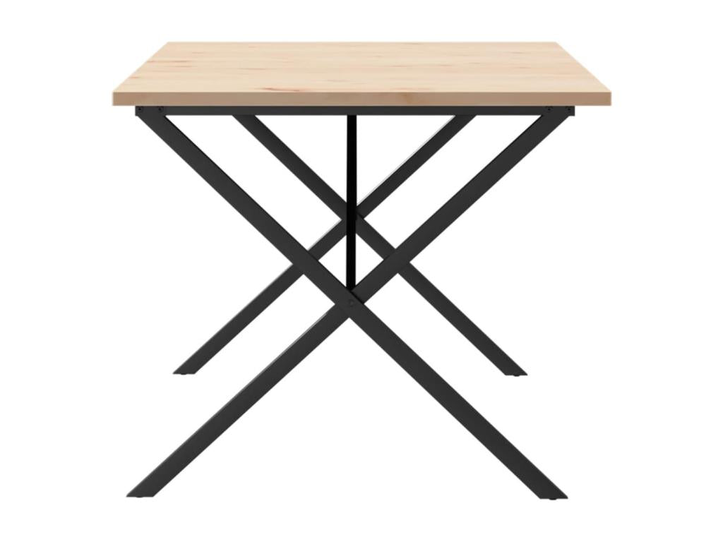Dining Table Frame in X 180x90x75.5 cm bois Pine Solid fonte VFPE12856