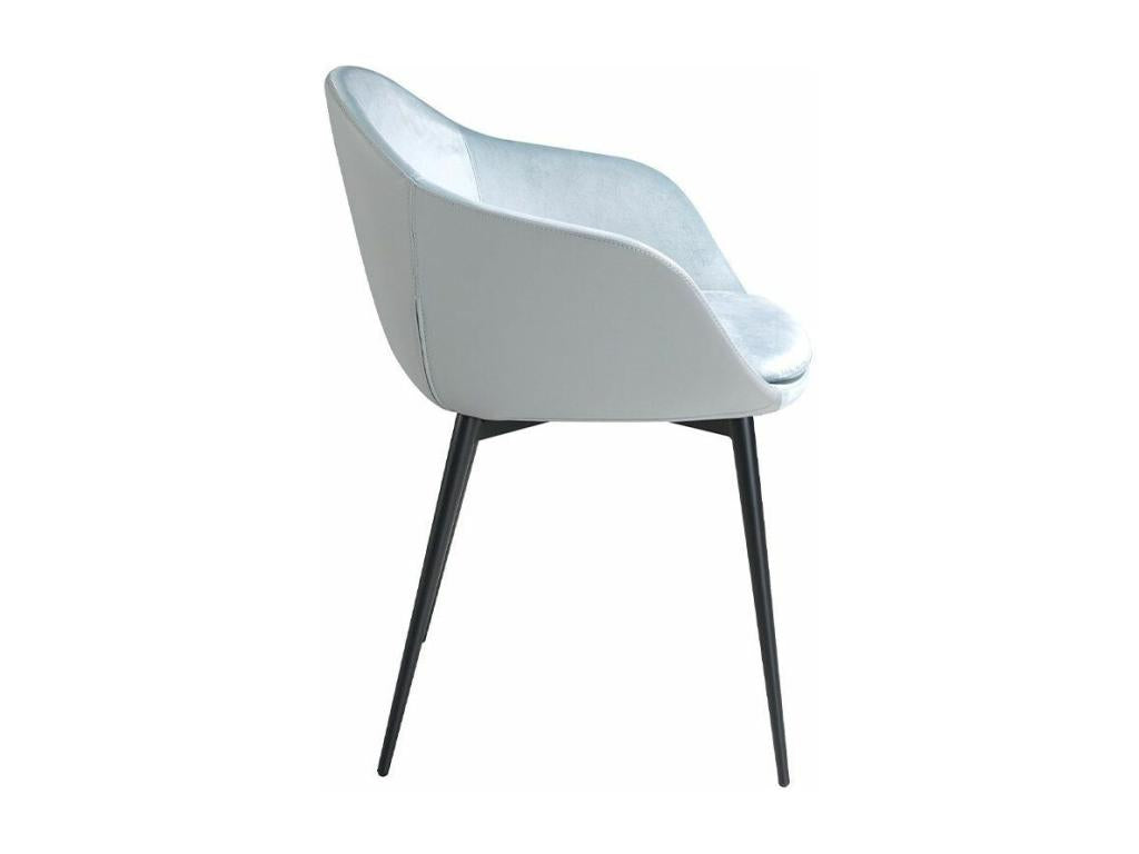 Chair Mobenze and cuir éco pieds in Steel Black Mobenze - Set of 2-Couleur Mobenze 63 XJES82395