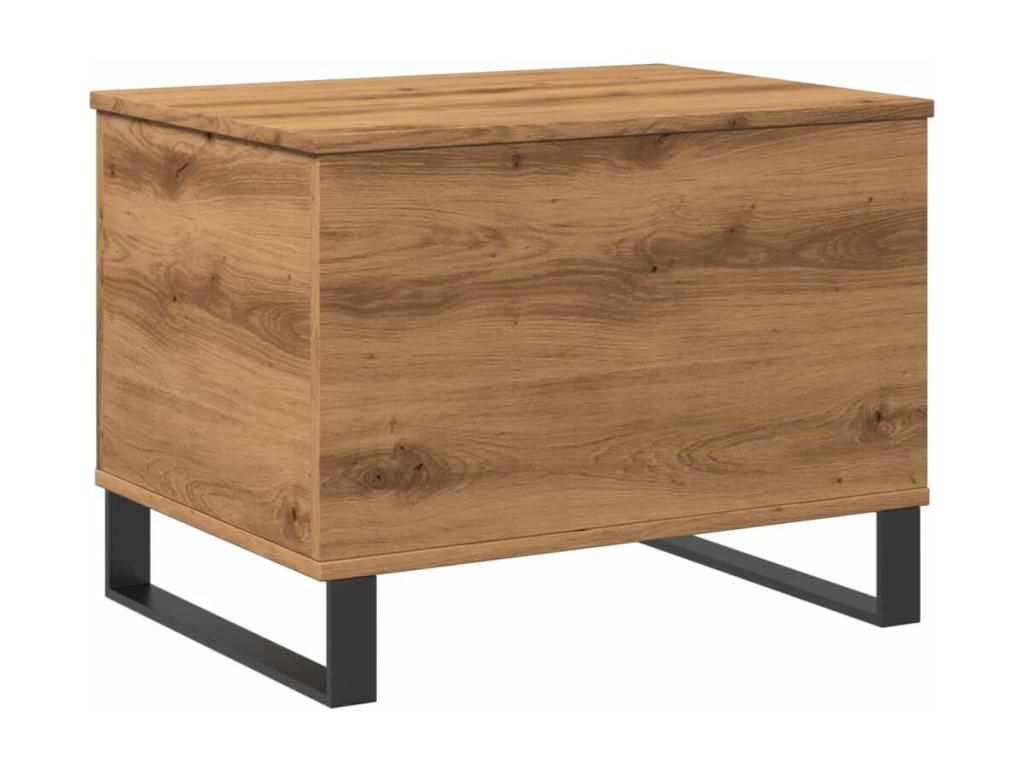 Coffee Table Oak artisanal 60x44.5x45 cm bois d'ingénierie LJRV90829