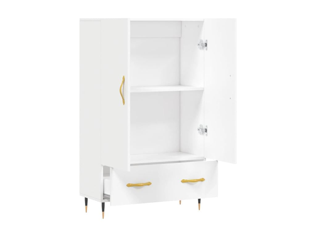 Sideboard haut White 69.5x31x115 cm bois d'ingénierie UHOM38112